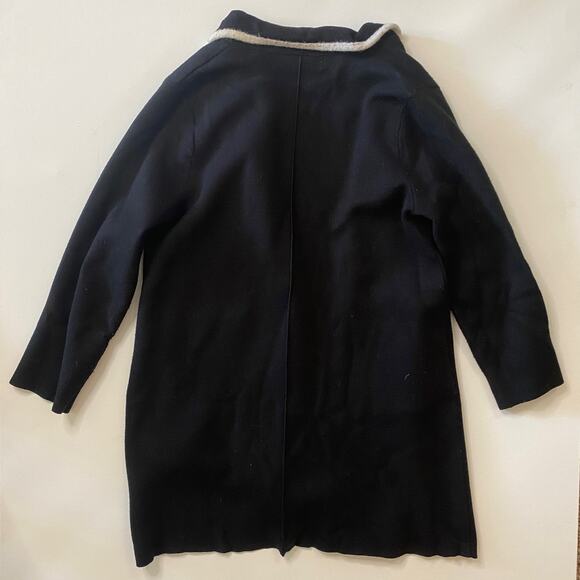 Zara Knit black and white trim cardigan size small - Picture 5 of 7